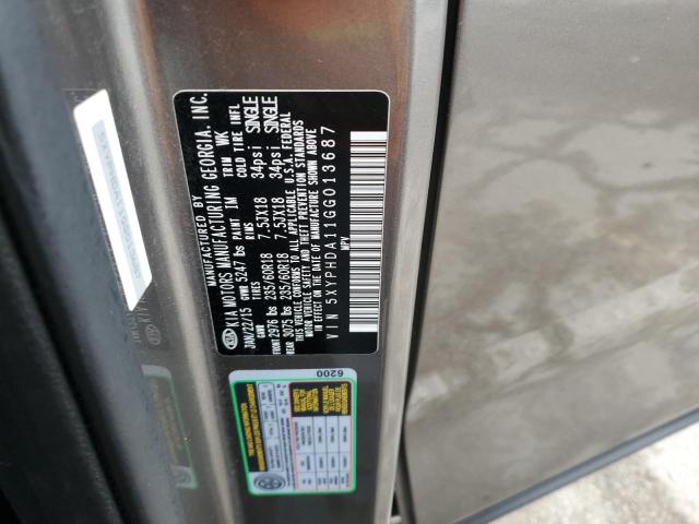 2016 KIA SORENTO EX - 5XYPHDA11GG013687