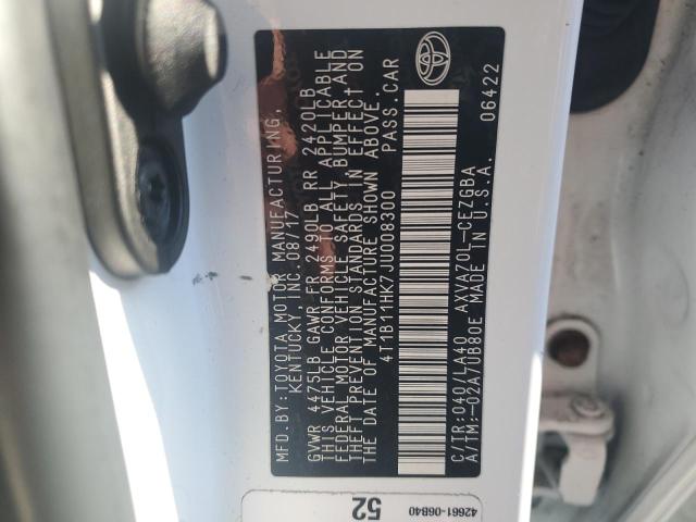 2018 TOYOTA CAMRY L - 4T1B11HK7JU008300