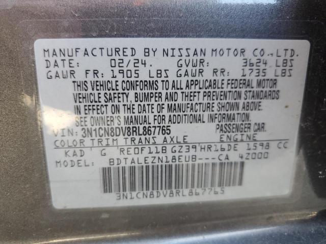 2024 NISSAN VERSA S - 3N1CN8DV8RL867765