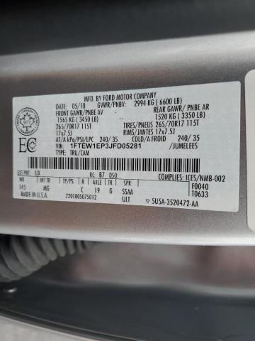 2018 FORD F150 SUPER - 1FTEW1EP3JFD05281
