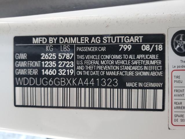 2019 MERCEDES-BENZ S 450 WDDUG6GBXKA441323