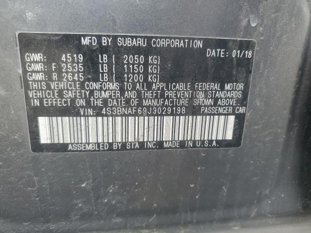2018 SUBARU LEGACY 2.5 - 4S3BNAF69J3029198