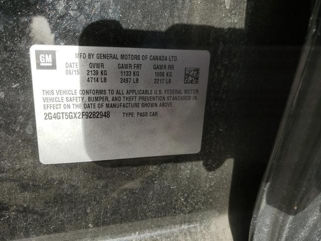 2015 BUICK REGAL GS 2G4GT5GX2F9282948