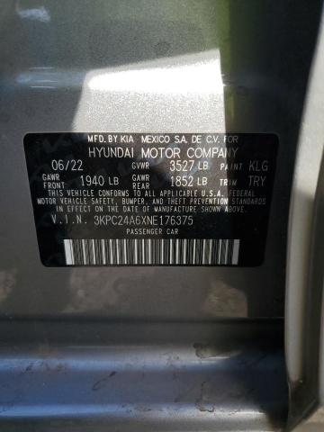 2022 HYUNDAI ACCENT SE - 3KPC24A6XNE176375