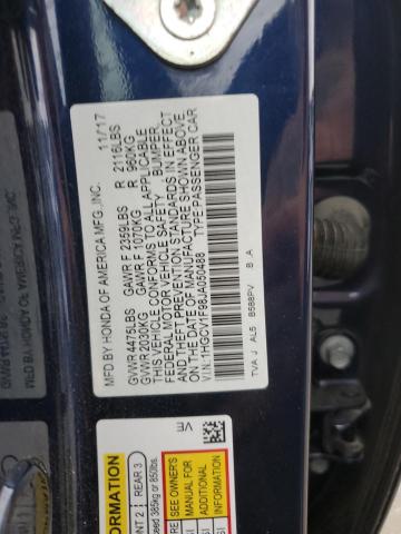 2018 HONDA ACCORD TOU - 1HGCV1F98JA050488