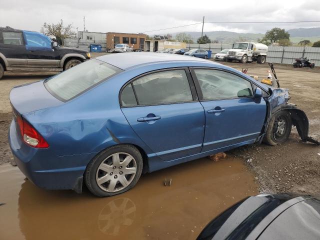 HONDA CIVIC LX 2009 blue  gas 1HGFA16589L012538 photo #4