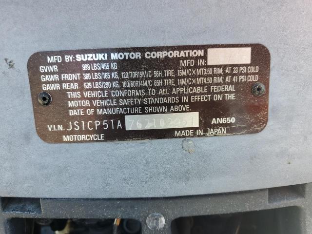 2006 SUZUKI AN650 K3 JS1CP51A762102951