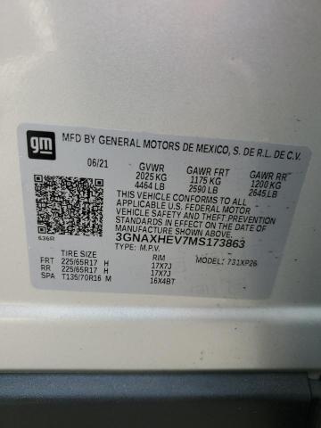 2021 CHEVROLET EQUINOX LS - 3GNAXHEV7MS173863