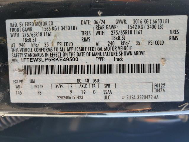 2024 FORD F150 XLT - 1FTEW3LP5RKE49500