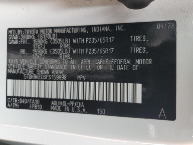 2023 TOYOTA SIENNA LE - 5TDKRKEC6PS159898