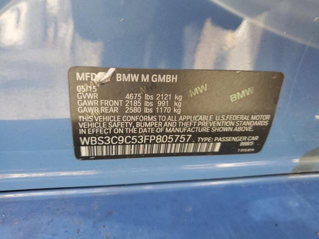 2015 BMW M3 WBS3C9C53FP805757