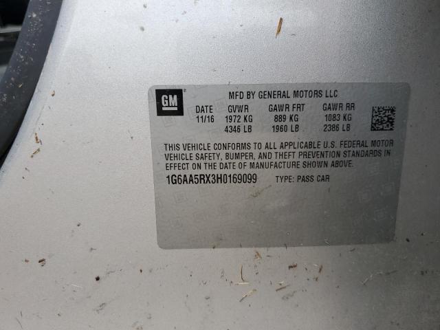2017 CADILLAC ATS - 1G6AA5RX3H0169099