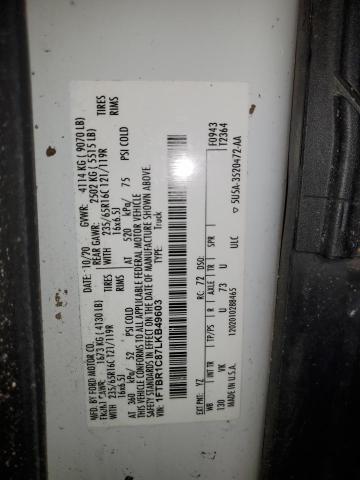 2020 FORD TRANSIT T- - 1FTBR1C87LKB49603