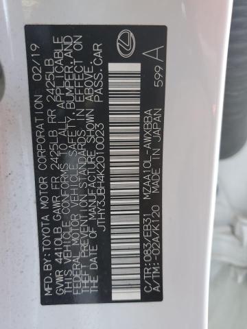 2019 LEXUS UX 200 JTHY3JBH4K2010023