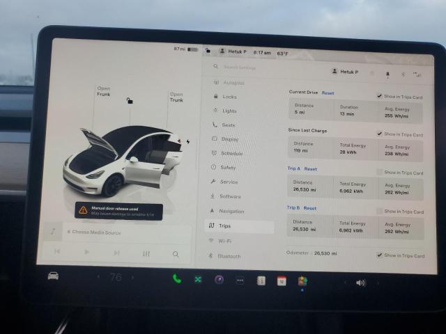 7SAYGAEE4PF673333 2023 TESLA MODEL Y