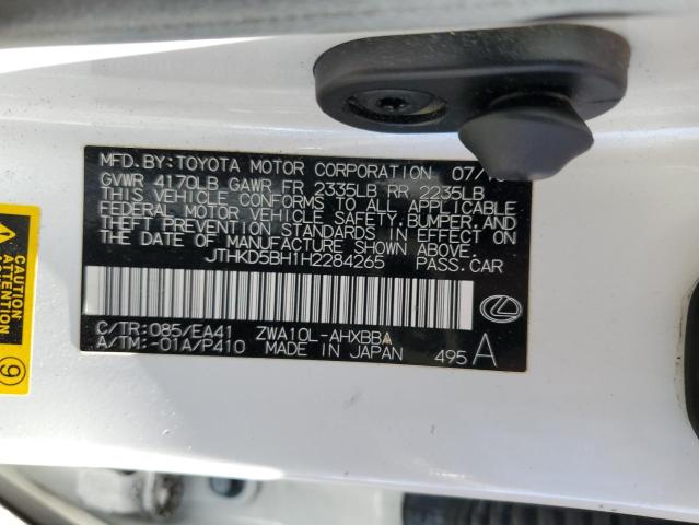 2017 LEXUS CT 200 JTHKD5BH1H2284265