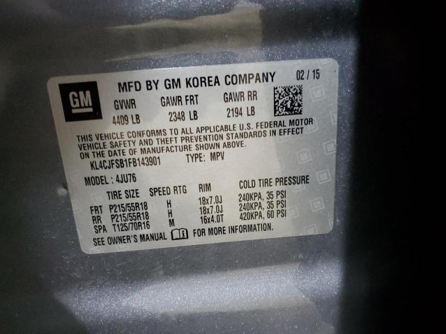 2015 BUICK ENCORE CON - KL4CJFSB1FB143901