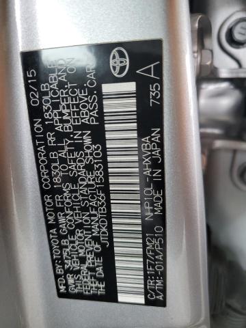 2015 TOYOTA PRIUS C - JTDKDTB36F1583103