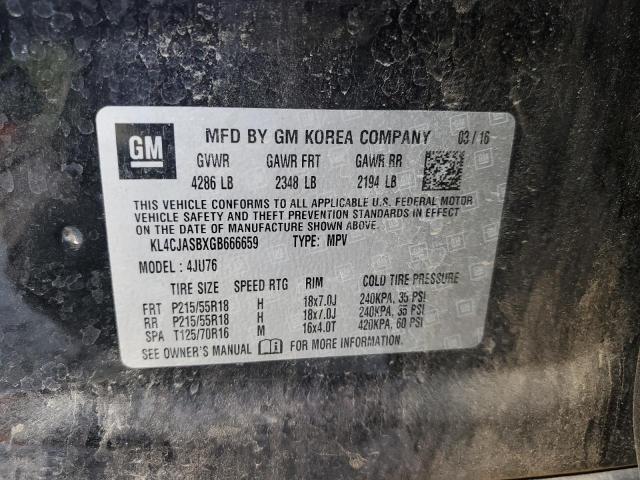 2016 BUICK ENCORE - KL4CJASBXGB666659