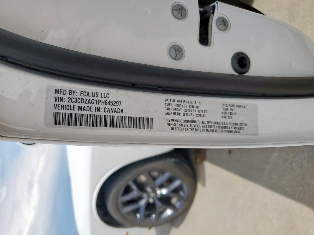 2023 DODGE CHALLENGER - 2C3CDZAG1PH645297