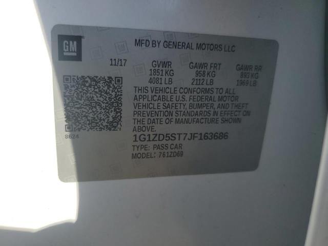 2018 CHEVROLET MALIBU LT - 1G1ZD5ST7JF163686