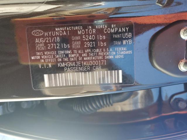 2019 GENESIS G80 BASE KMHGN4JE1KU300171