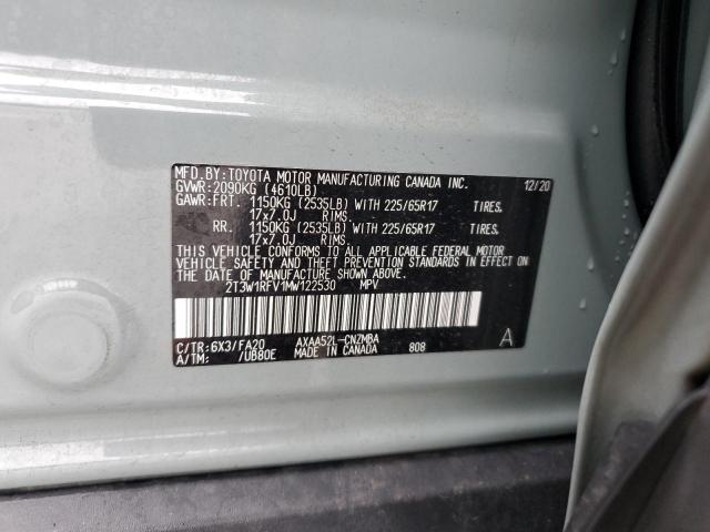 2021 TOYOTA RAV4 XLE - 2T3W1RFV1MW122530