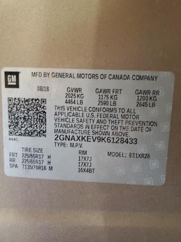 2019 CHEVROLET EQUINOX LT - 2GNAXKEV9K6128433