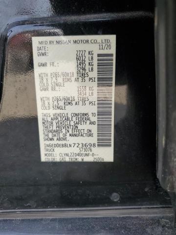 2020 NISSAN FRONTIER S - 1N6ED0EB8LN723698