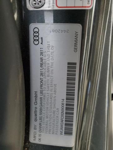 2016 AUDI RS7 - WUAW2AFC0GN900814