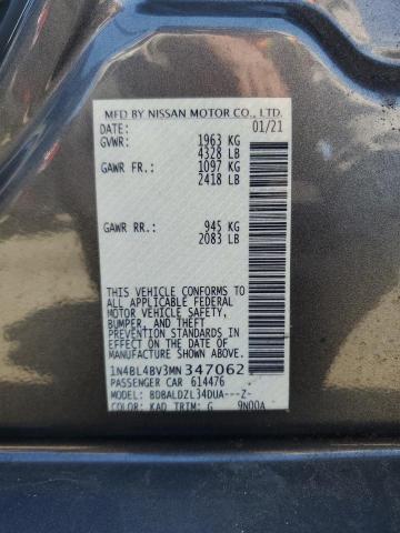 2021 NISSAN ALTIMA S - 1N4BL4BV3MN347062