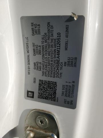 2021 CHEVROLET COLORADO - 1GCHSBEA4M1120510