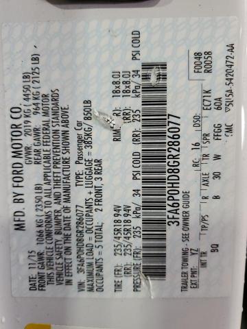 2016 FORD FUSION SE - 3FA6P0HD8GR286077