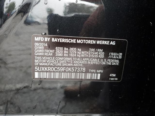 2015 BMW X5 XDRIVE3 - 5UXKR0C59F0K57378
