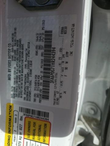 2017 FORD FUSION S - 3FA6P0G71HR244394