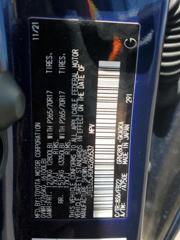 2022 TOYOTA 4RUNNER SR - JTEEU5JR0N5260537