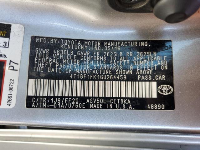 2016 TOYOTA CAMRY LE - 4T1BF1FK1GU264459