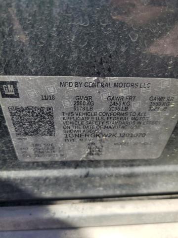 2019 CHEVROLET TRAVERSE L - 1GNERGKW2KJ201070