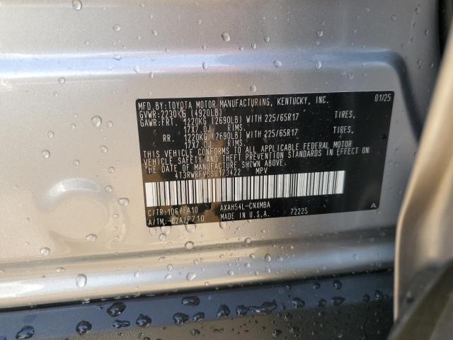 2025 TOYOTA RAV4 XLE - 4T3RWRFV6SU173422