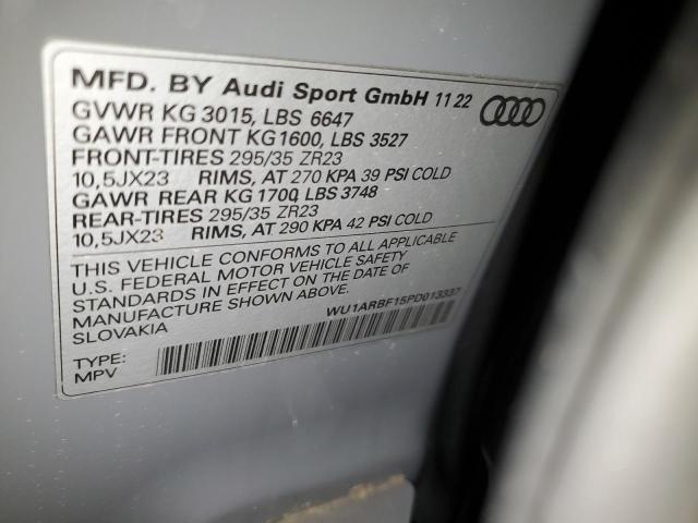 2023 AUDI RS Q8 WU1ARBF15PD013337
