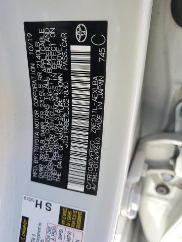 2020 TOYOTA COROLLA LE - JTDEBRBE7LJ021830