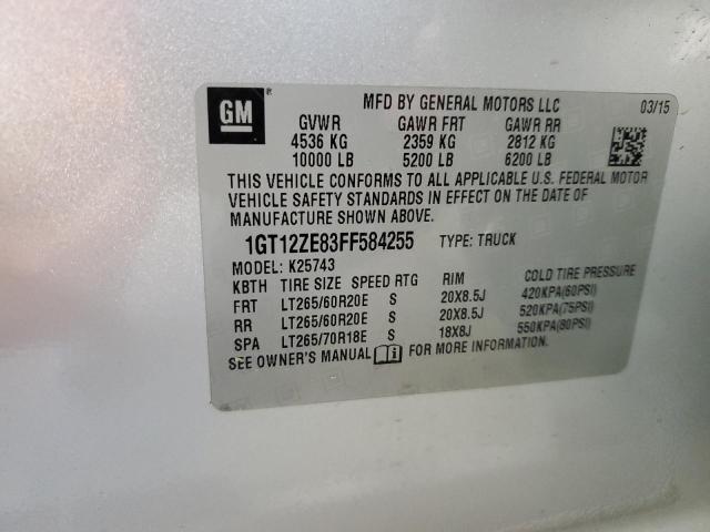 2015 GMC 2500HD 1GT12ZE83FF584255