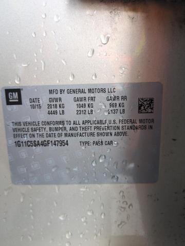 2016 CHEVROLET MALIBU LIM - 1G11C5SA4GF147954