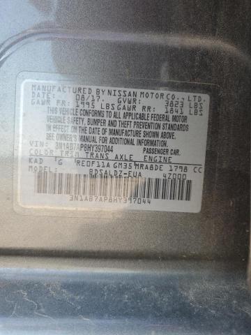 2017 NISSAN SENTRA S - 3N1AB7AP8HY397044