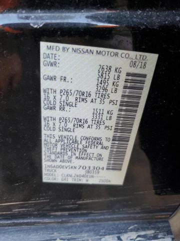 2019 NISSAN FRONTIER S - 1N6AD0EV5KN703304