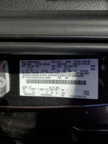 2017 FORD ESCAPE SE - 1FMCU9GD3HUD14093