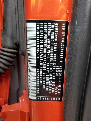 2019 VOLKSWAGEN BEETLE SE 3VWJD7AT1KM705770