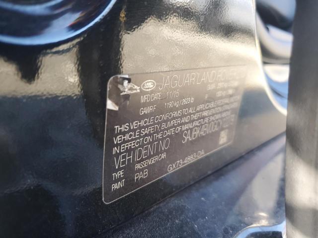 2016 JAGUAR XF PRESTIG SAJBK4BV0GCY12279