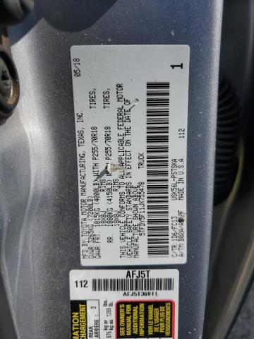 2018 TOYOTA TUNDRA CRE - 5TFDY5F11JX755478