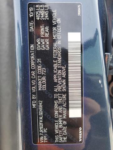 2020 VOLVO S60 T5 MOM - 7JR102FK4LG046842